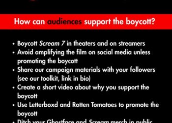 Credit to: @Boycottscream7 and @BDSmovement