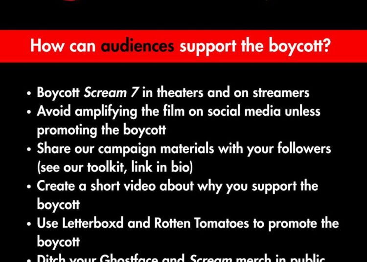 Credit to: @Boycottscream7 and @BDSmovement