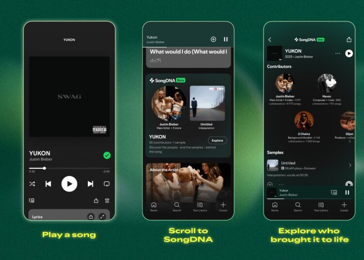 Spotify launches SongDNA in beta, unlocking a new way to discover the people behind the songs you love