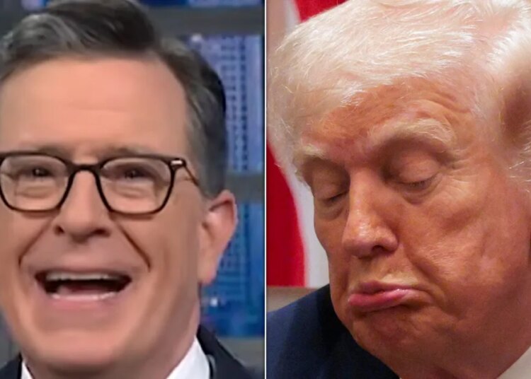 Stephen Colbert Audience Goes Wild For Anti-Trump Display