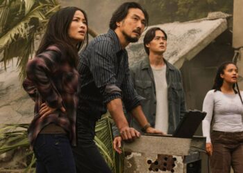 Takehiro Hira (second from left) returns as Hiroshi Randa in Season 2 of "Monarch: Legacy of Monsters" on Apple TV. (Courtesy of Apple TV)