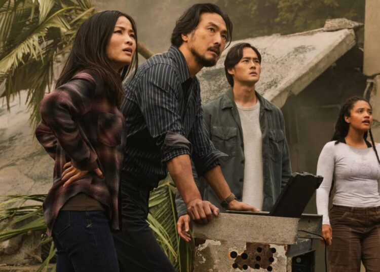 Takehiro Hira (second from left) returns as Hiroshi Randa in Season 2 of "Monarch: Legacy of Monsters" on Apple TV. (Courtesy of Apple TV)