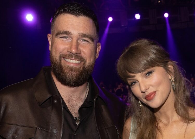 Taylor Swift & Travis Kelce Bring High Fashion to Awards Show Debut
