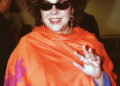 Liz Taylor Arrives In London