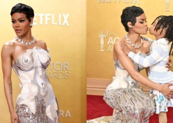 Teyana Taylor Wears Thom Browne at the SAG Actor Awards 2026