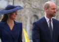 William and Kate attended the central London service. Pic: Reuters