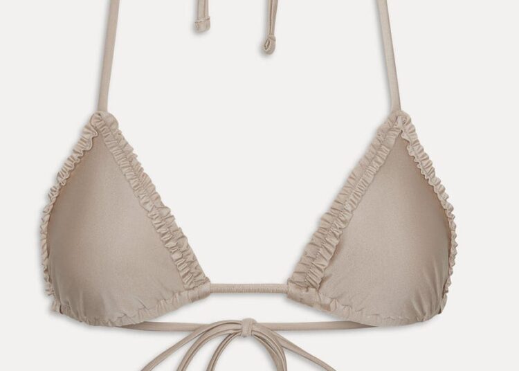 Nick Triangle Shine Bikini Top
