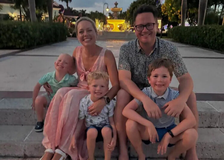 Dylan Dryer, Brian Fichera and their 3 sonsCredit: dylan dreyer/instagram