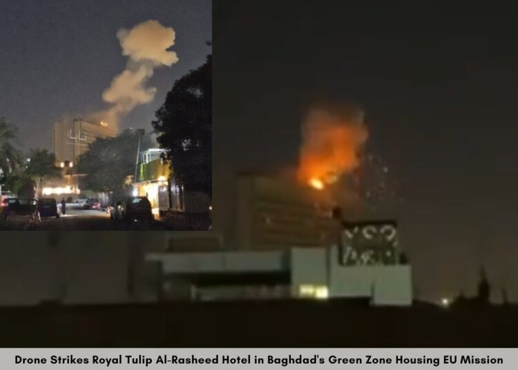 Drone Hits Royal Tulip Al-Rasheed Hotel in Baghdad