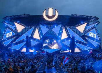 Photo of the main stage at Ultra Music Festival in Miami.