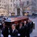 The body of Willie Colon is brought into St. Patrick's Cathedral during his funeral in New York on Monday, March 9, 2026. (AP Photo/Seth Wenig)