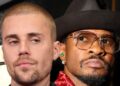 Singers Usher and Justin Bieber