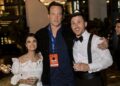 Vince Vaughn (center) with newlyweds Ali Waldman and Evan EshelmanCredit: Venessa Ramirez / Owner & Photographer at VNess Photography