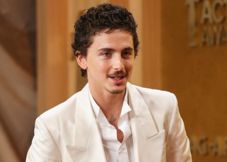 Los Angeles - March 1, 2026: Timothee Chalamet at the 32nd Annual Screen Actors Guild (SAG) Awards
