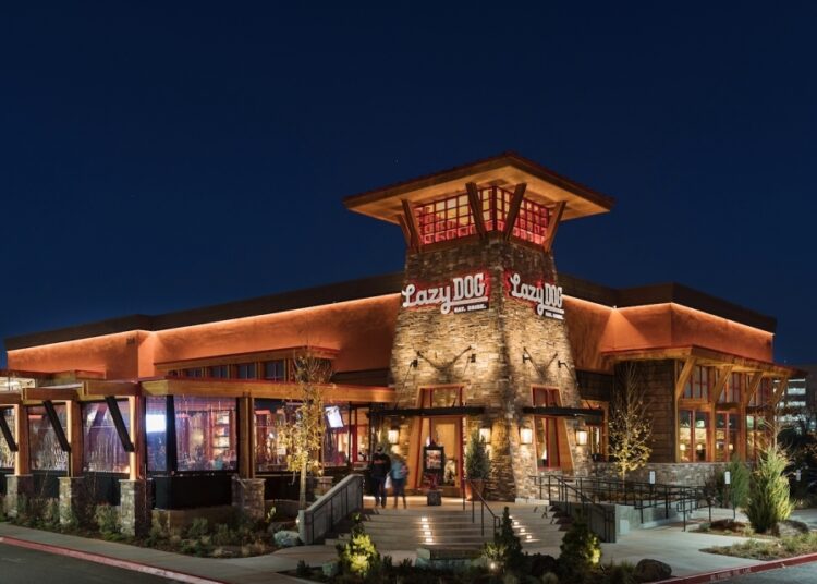 the outside of Lazy Dog