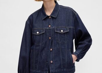 UltraSoft Oversized Balloon-Sleeve Icon Denim Jacket