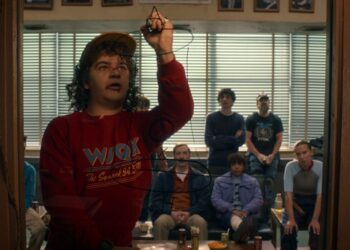 stranger things: season 5. gaten matarazzo as dustin henderson in stranger things: season 5. cr. courtesy of netflix © 2025