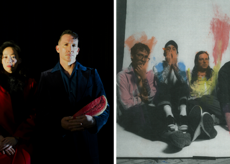 Bands like Xiu Xiu (left) and Hotline TNT (right) recently pulled their music off Spotify, the world's largest streaming service.