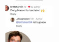 Social media interaction discussing a potential candidate for a popular dating show.