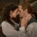 Caitriona Balfe as Claire and Sam Heughan as Jamie Fraser on