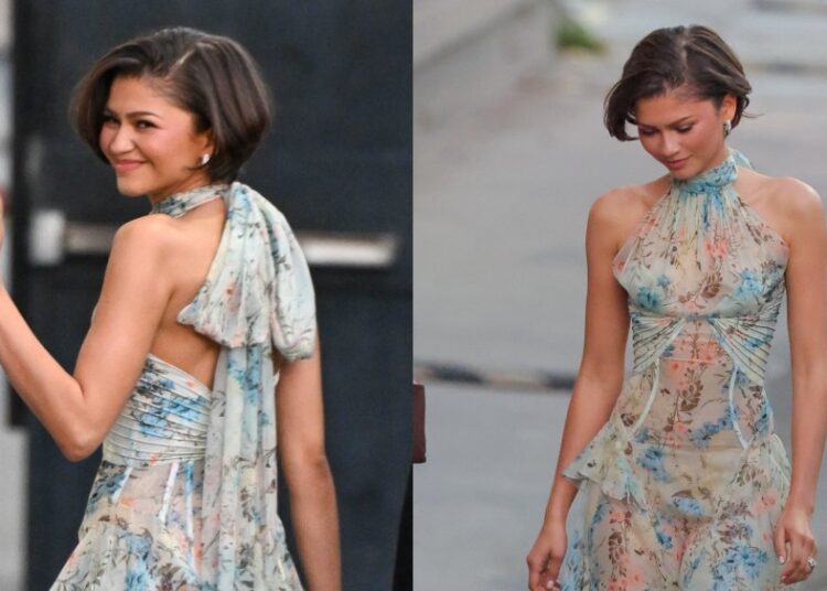Zendaya Styles McQueen for 'Jimmy Kimmel Live'