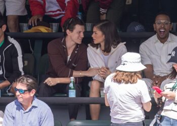 Zendaya and Tom Holland at BNP Paribas Open.