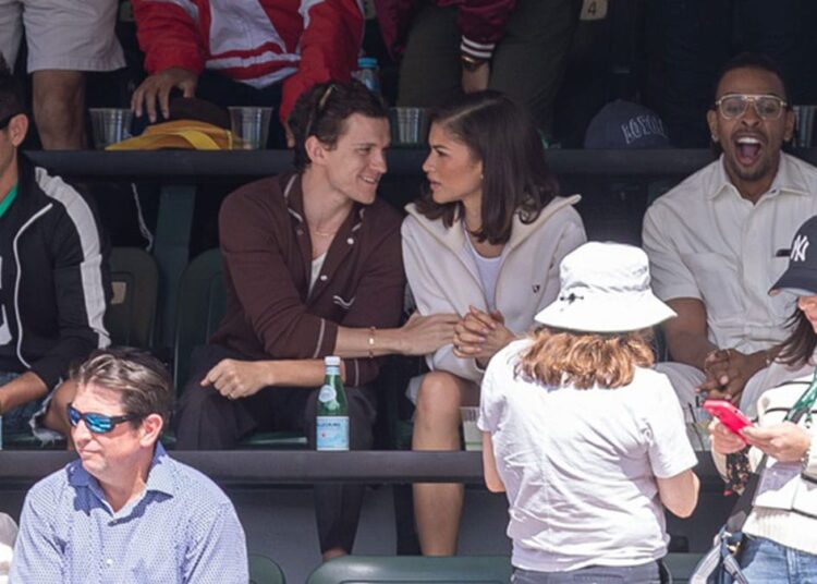 Zendaya and Tom Holland at BNP Paribas Open.