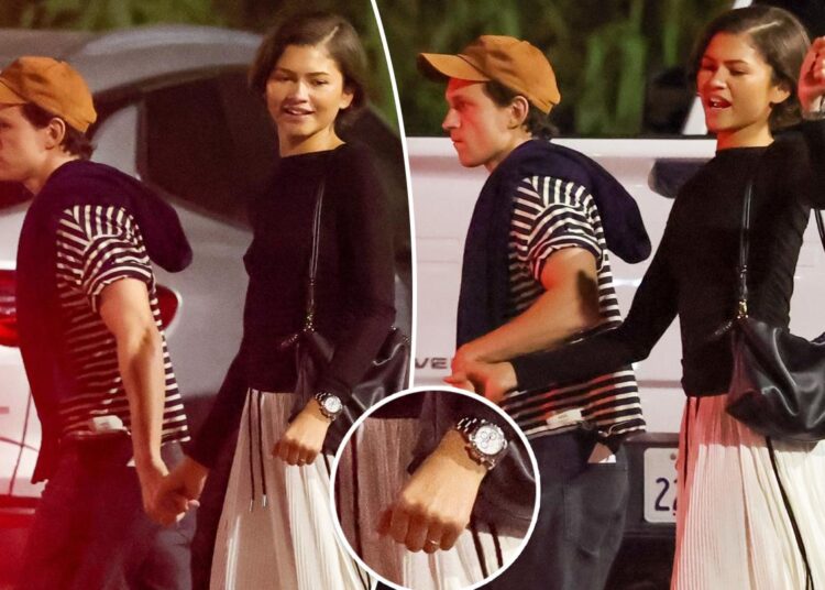Zendaya flashes gold band in first sighting with Tom Holland since wedding rumors surfaced