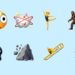 New emoji in iOS 26.4: Distorted Face, Fight Cloud, Ballet Dancer, Hairy Creature, Orca, Landslide, Trombone and Treasure Chest.