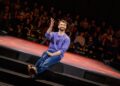 Daniel Radcliffe in the Broadway production of "Every Brilliant Thing."