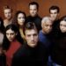 The cast of the original show, from left: Jewel Staite, Alan Tudyk, Morena Baccarin, Gina Torres, Nathan Fillion, Adam Baldwin, Ron Glass, Sean Maher and Summer Glau.