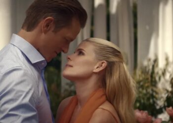 Joel Kinnaman, left, and Kate Mara, right, in “Imperfect Women.”