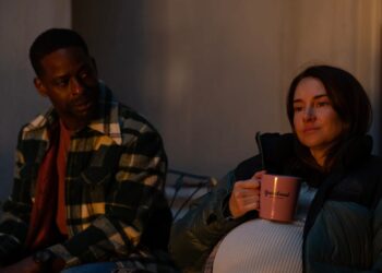 paradise “a holy charge” xavier and annie travel to atlanta, contrasting life in this new world and the one he left behind in the bunker. (disney/ser baffo)sterling k. brown, shailene woodley