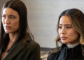 Angela Bishop and Molly Park looking concerned in