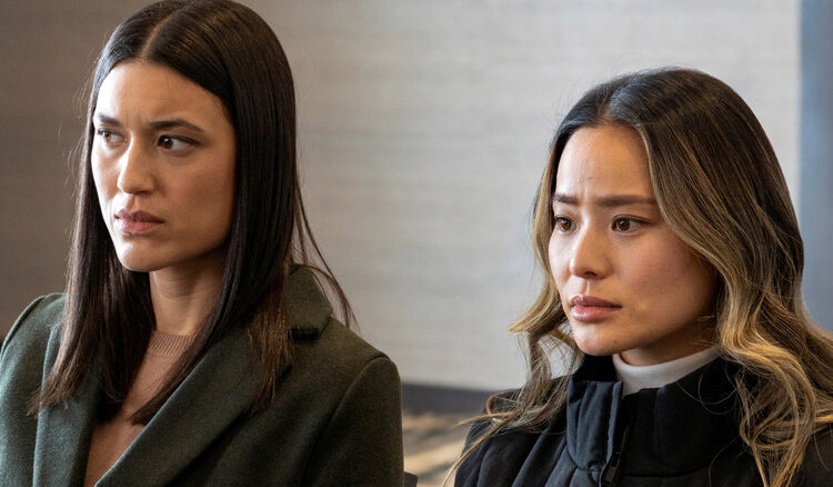 Angela Bishop and Molly Park looking concerned in