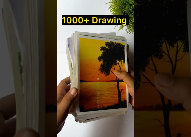 1000 + Drawing 🤯😱 #shorts #art #artist #painting #drawing #postercolour #acrylicpainting