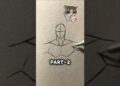 How to draw male chest ? easy way #anime #drawing #art #naruto #shorts