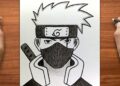 Easy Kakashi Drawing | How to Draw Kakashi Hatake | Step by Step for Beginners