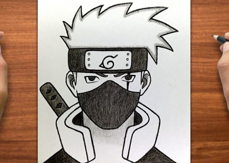 Easy Kakashi Drawing | How to Draw Kakashi Hatake | Step by Step for Beginners