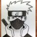 Easy Kakashi Drawing | How to Draw Kakashi Hatake | Step by Step for Beginners
