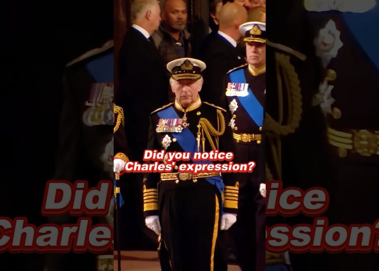 Did you notice Charles’ expression? #princeandrew #kingcharles #queenelizabeth #royal
