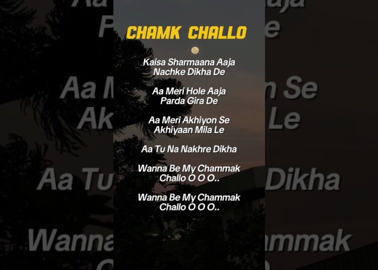 TRY WITH YOUR OWN VOICE 🤍- CHAMK CHALLO SONG LYRICS🎶#song#lyrics#songlyrics#trywithyourownvoice
