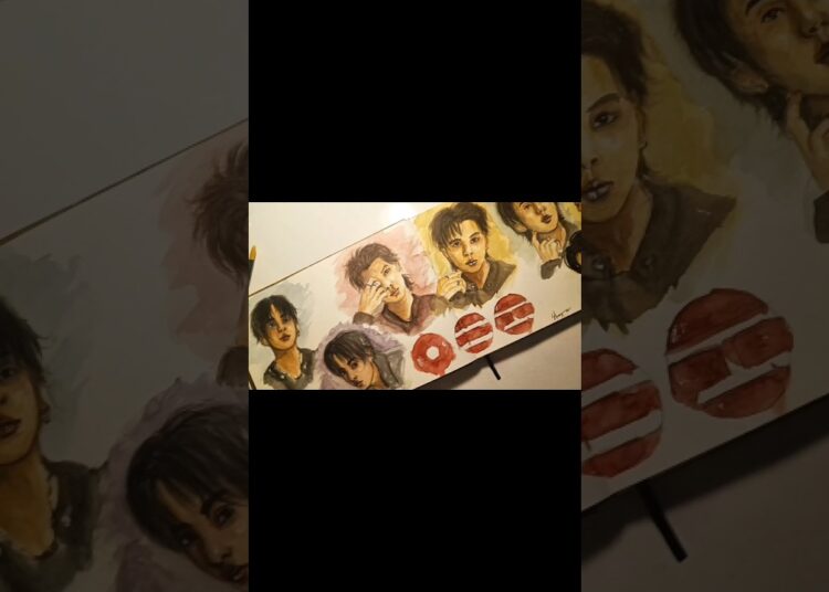 BTS. hooligan trend 📈 but as an artists version #btsarmy #painting #arirang@BTS @HYBELABELS