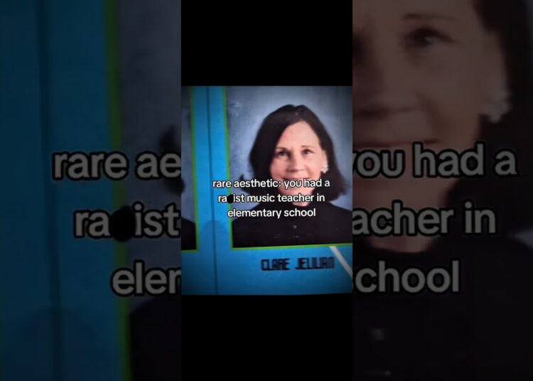 you had a r*cist music teacher in elementary school