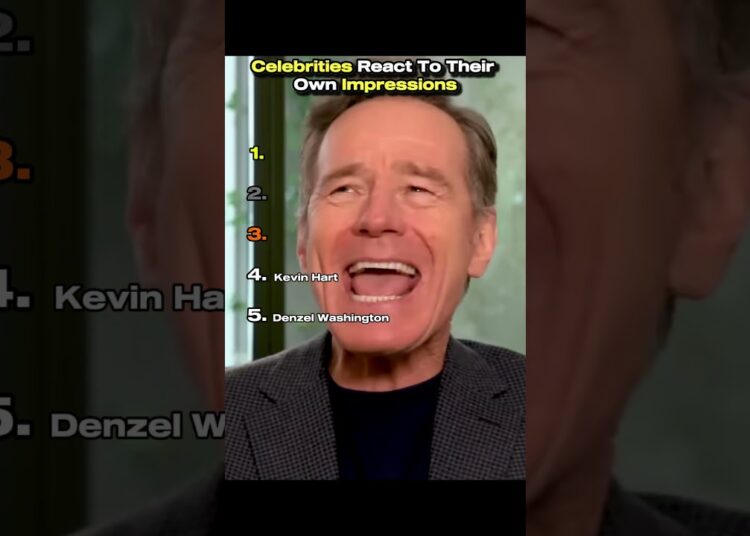 Celebrities React To Their Own Impressions #impressions