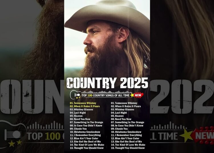 Country Songs 2025   Chris Stapleton, Morgan Wallen, Luke Combs, Brett Young, Luke Bryan