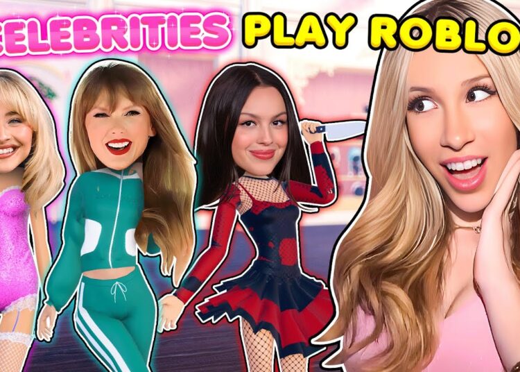REACTING to CELEBRITIES PLAYING ROBLOX… *DRESS TO IMPRESS, MM2, DANDYS WORLD*