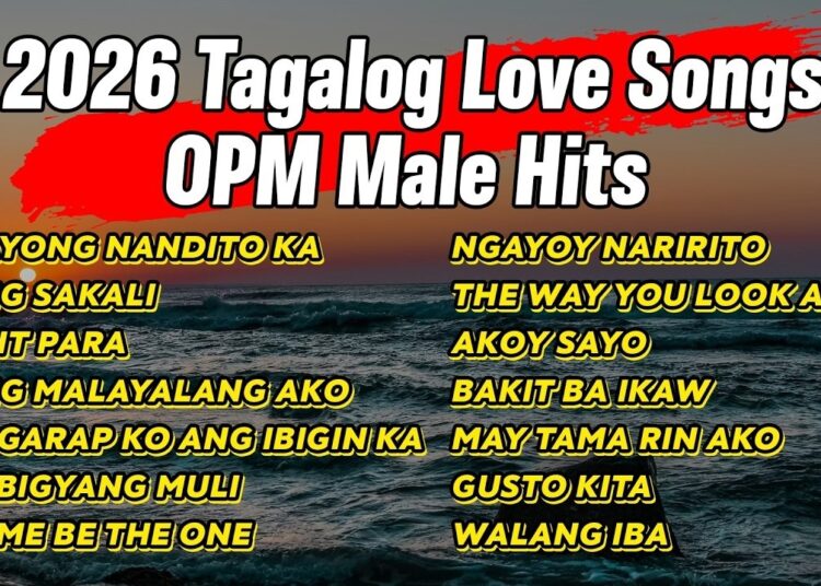 2026 Tagalog Love Songs – OPM Male Hits –  OPM Love Songs Nonstop Playlist 2026