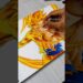✨Drawing Goku With Oil pastel colour ✨Draw With Different Art Medium PT-2#shorts #goku #dragonballz