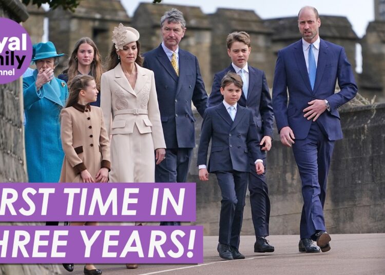 Princess of Wales Attends Easter Service with Family for First Time in Three Years